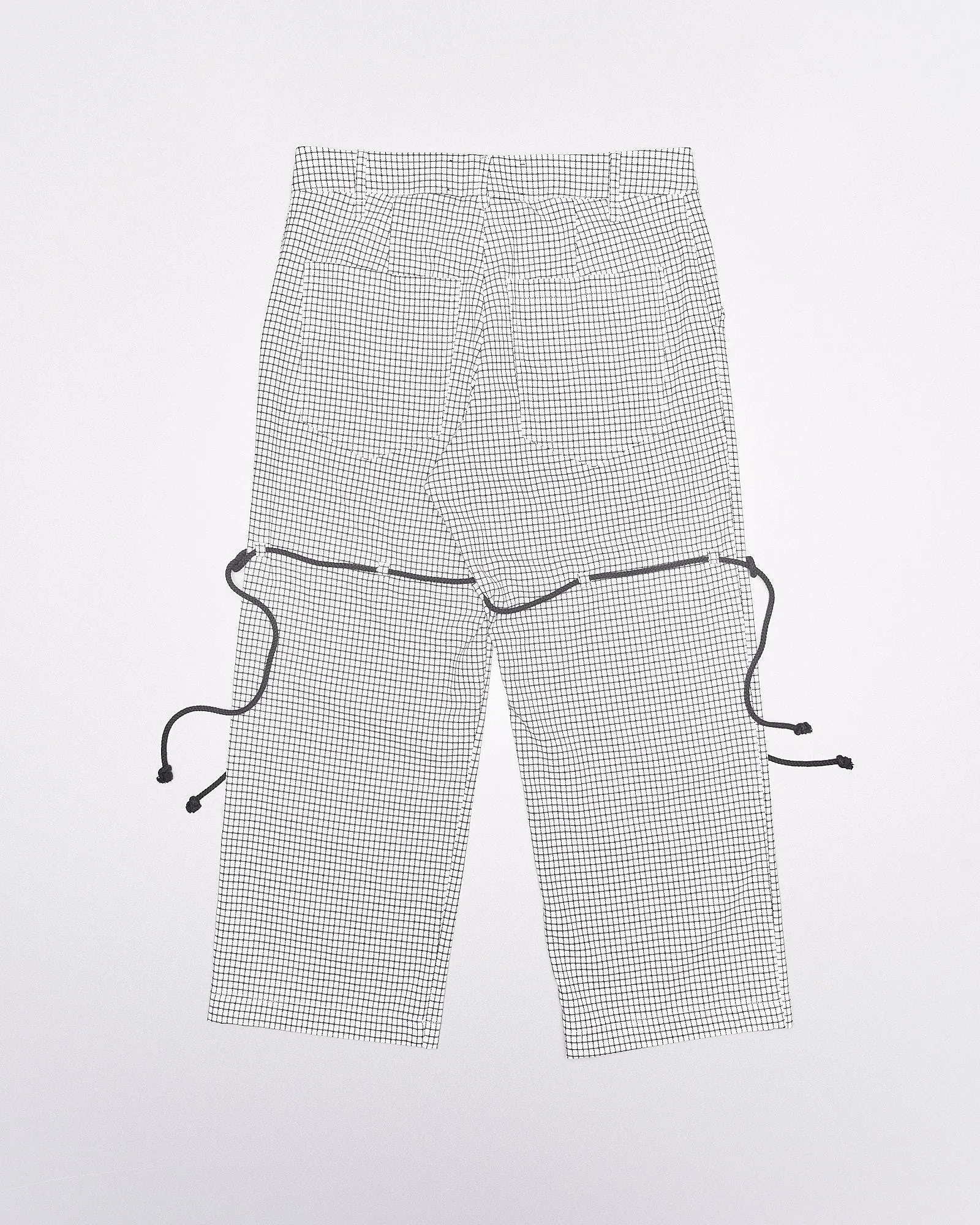 Song For The Mute 22.1 Avenue D'ivry checked tie cropped pant