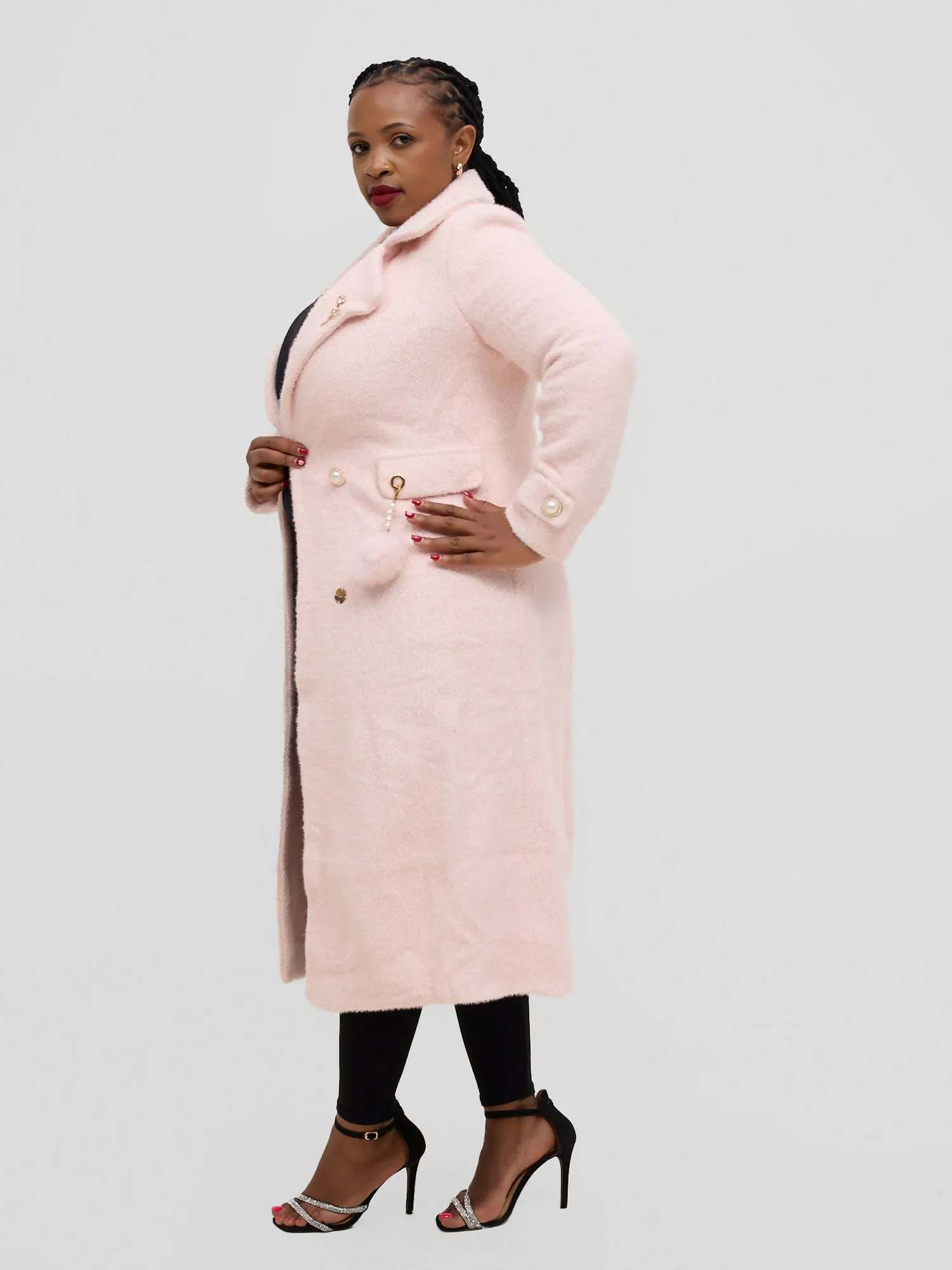 Stylish Sisters Trench Coat Jacket - Pink