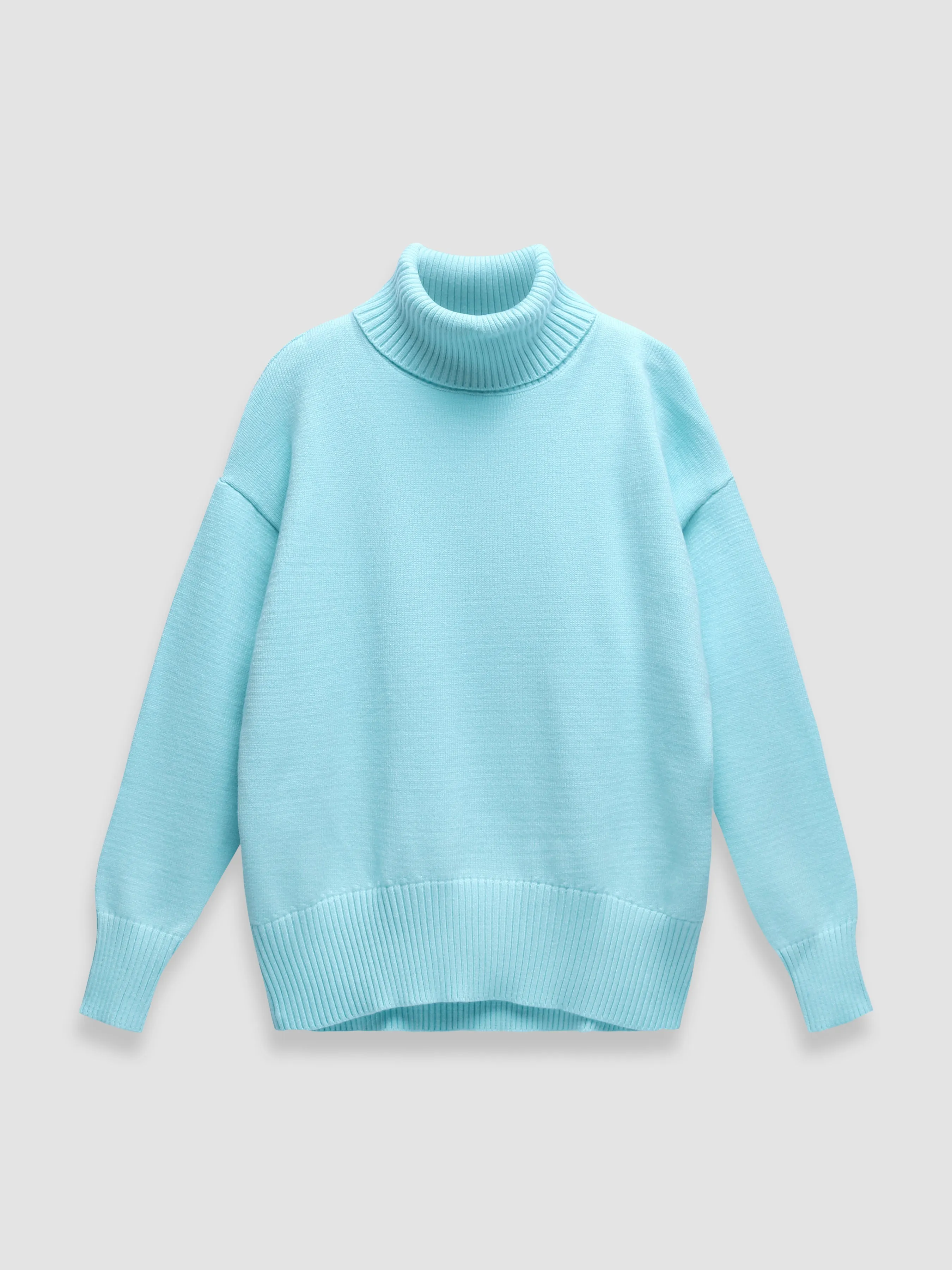 Thickened knitted sweater Loose turtleneck Pullover
