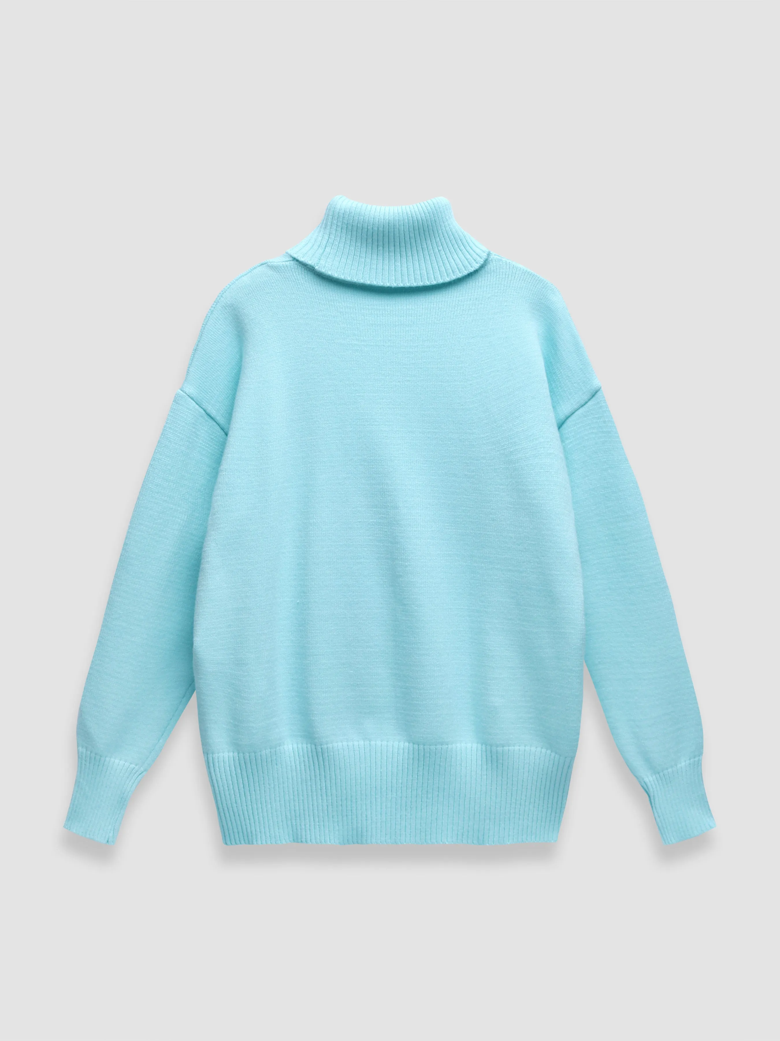 Thickened knitted sweater Loose turtleneck Pullover