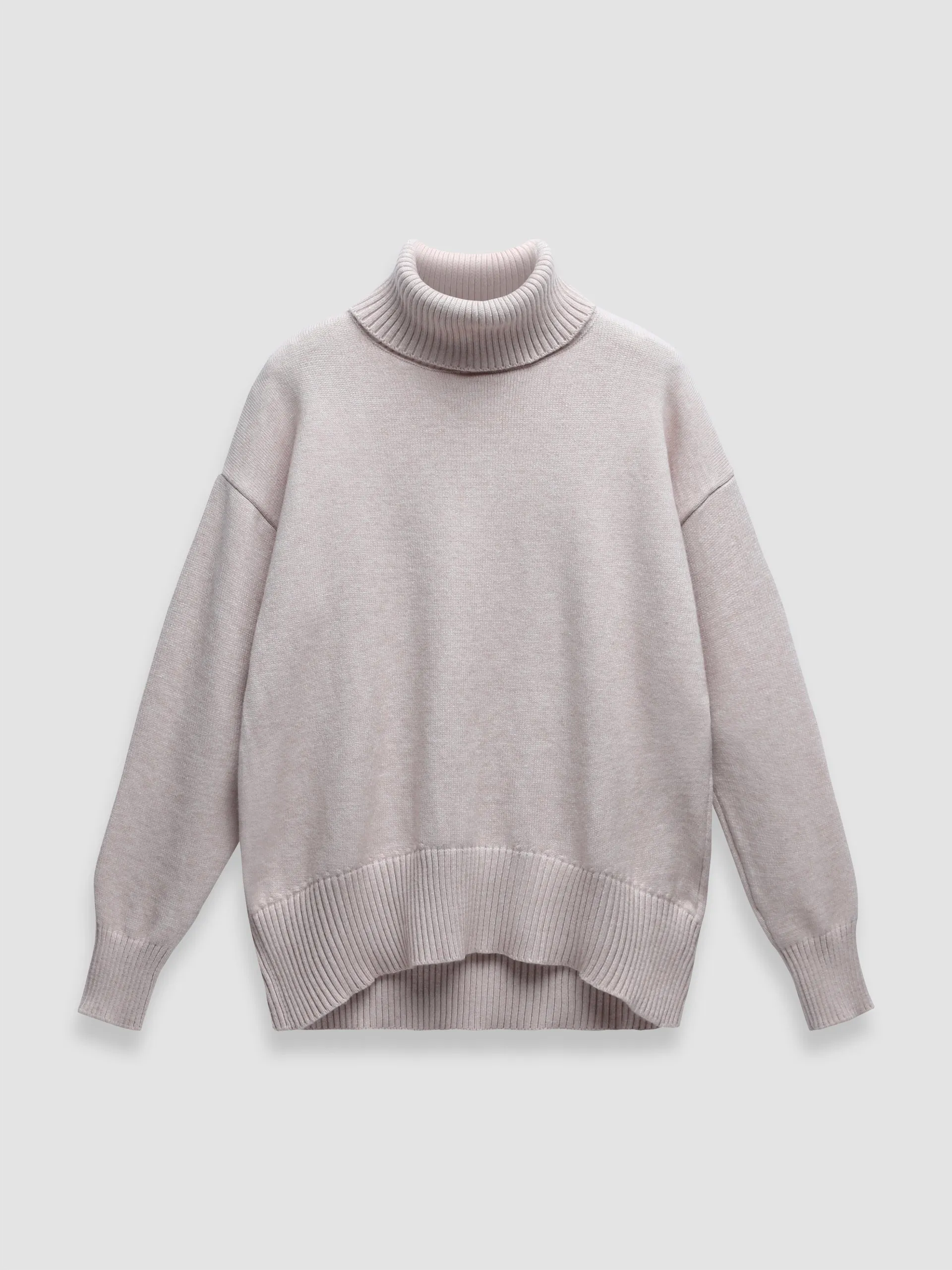 Thickened knitted sweater Loose turtleneck Pullover
