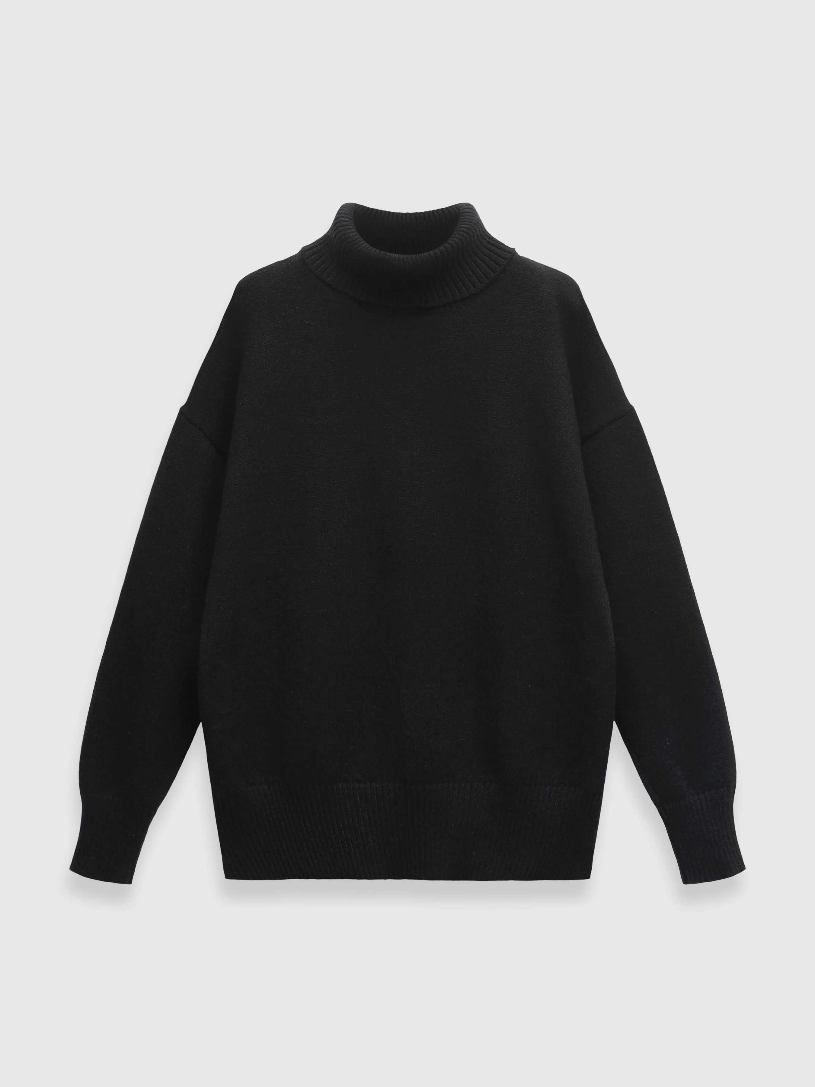 Thickened knitted sweater Loose turtleneck Pullover