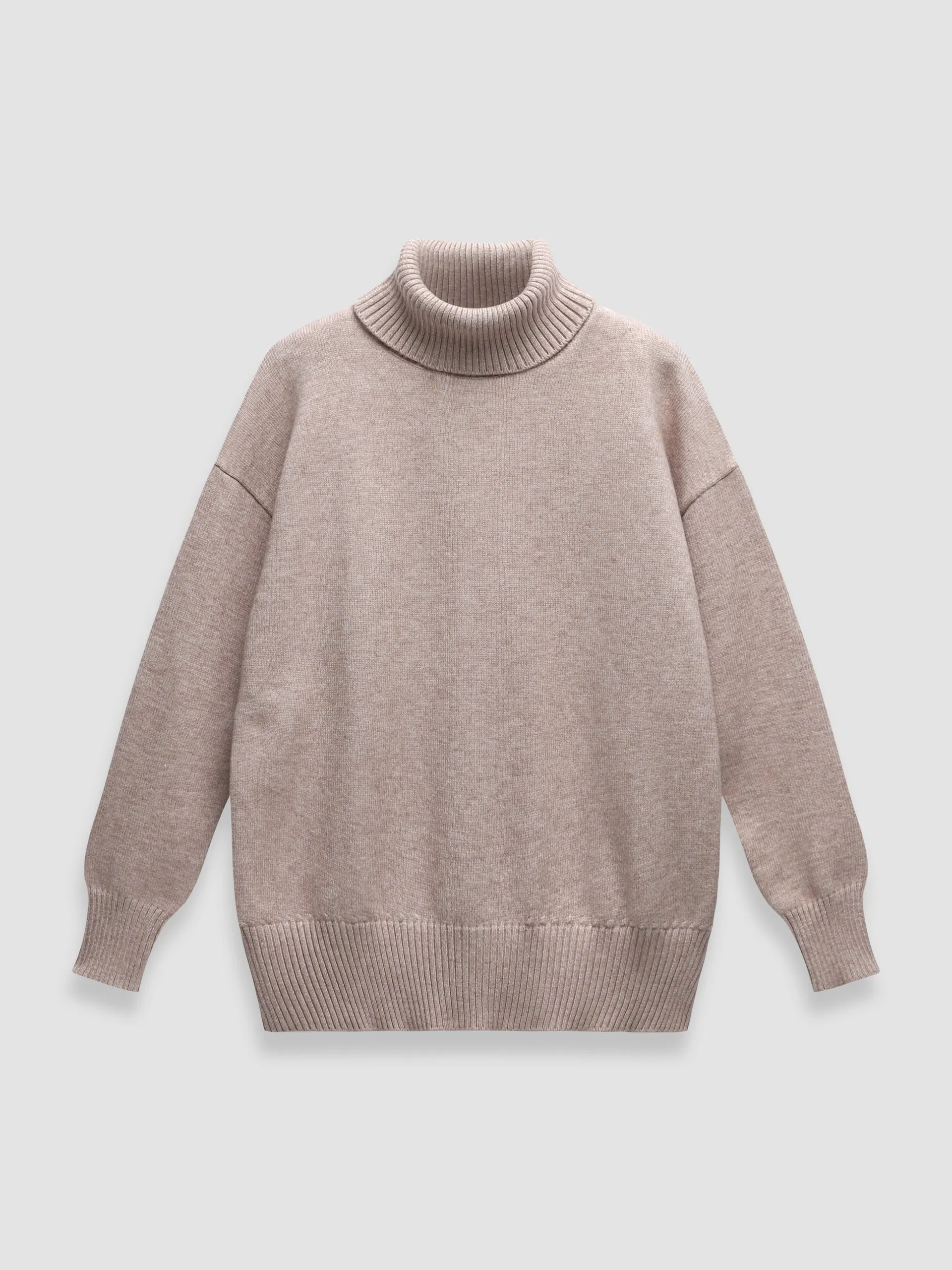 Thickened knitted sweater Loose turtleneck Pullover