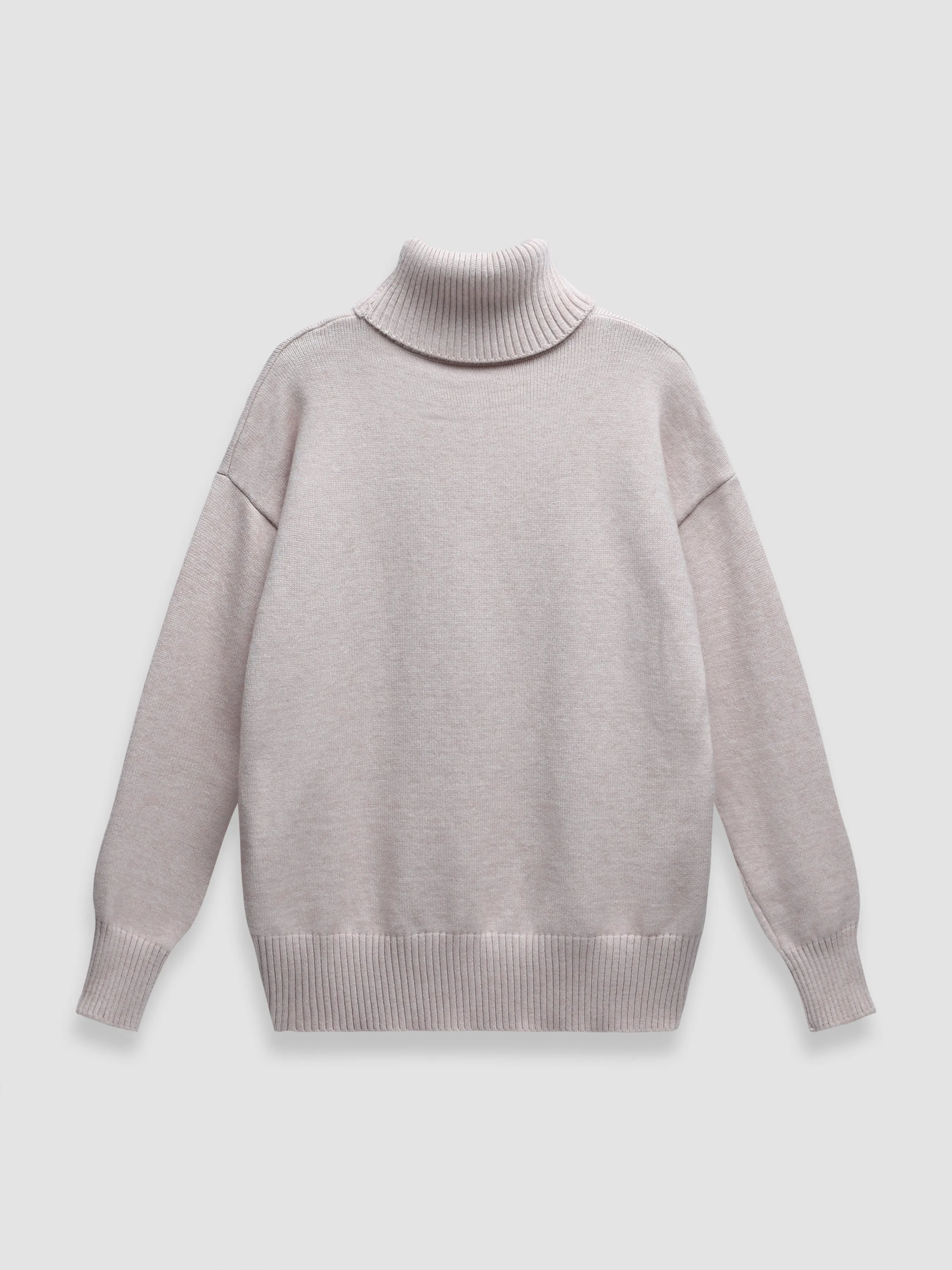 Thickened knitted sweater Loose turtleneck Pullover