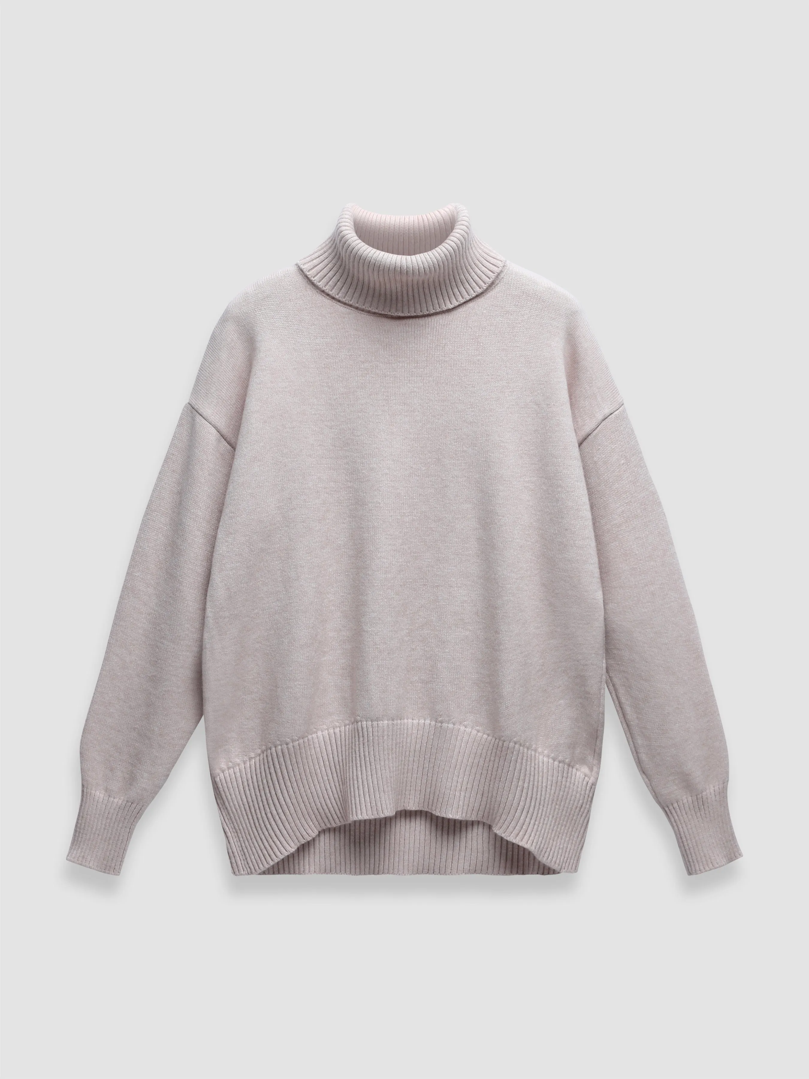Thickened knitted sweater Loose turtleneck Pullover