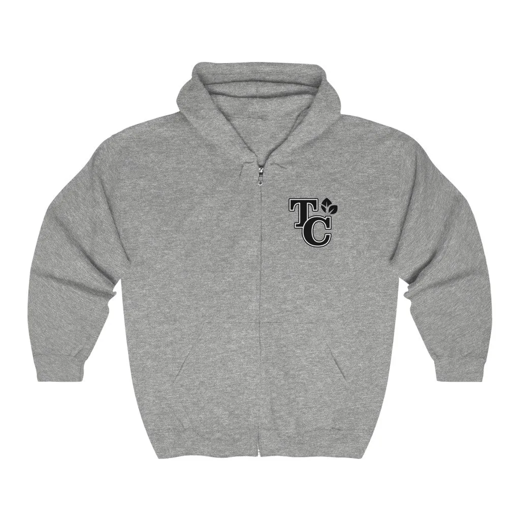 Thrive Initials Unisex Heavy Blend™ Full Zip Hooded Sweatshirt