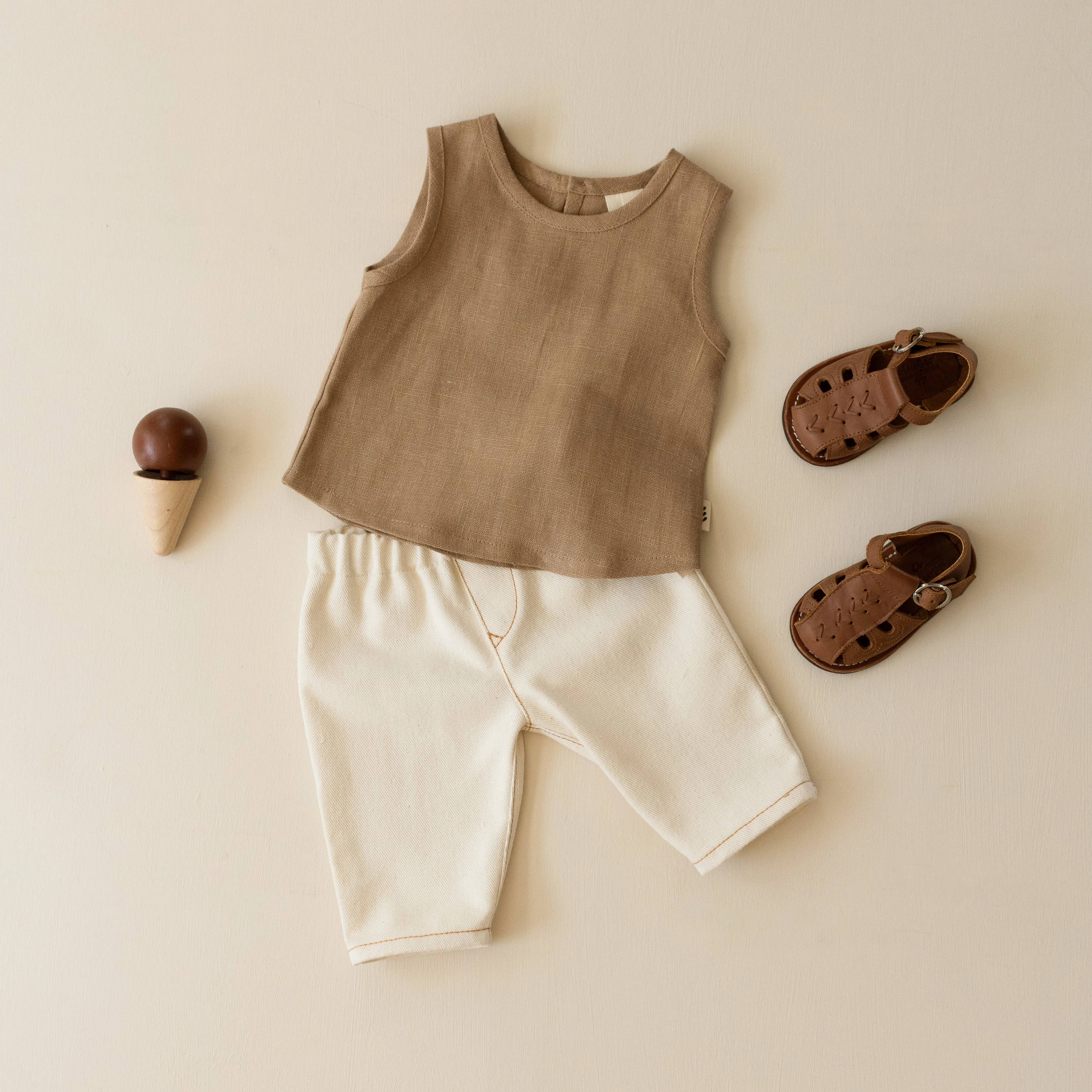 Trousers -  Oat