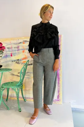 Vivetta- Trousers: Grey Plaid