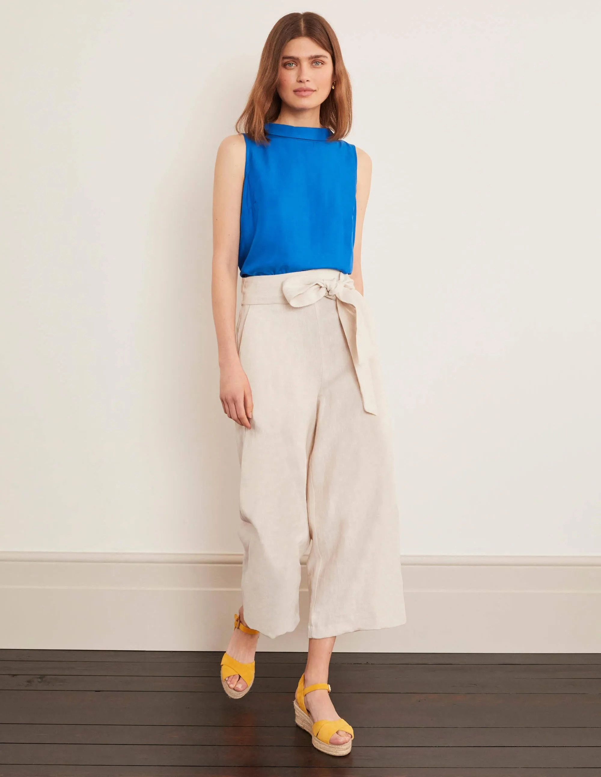 Weymouth Trousers-natural tonic linen
