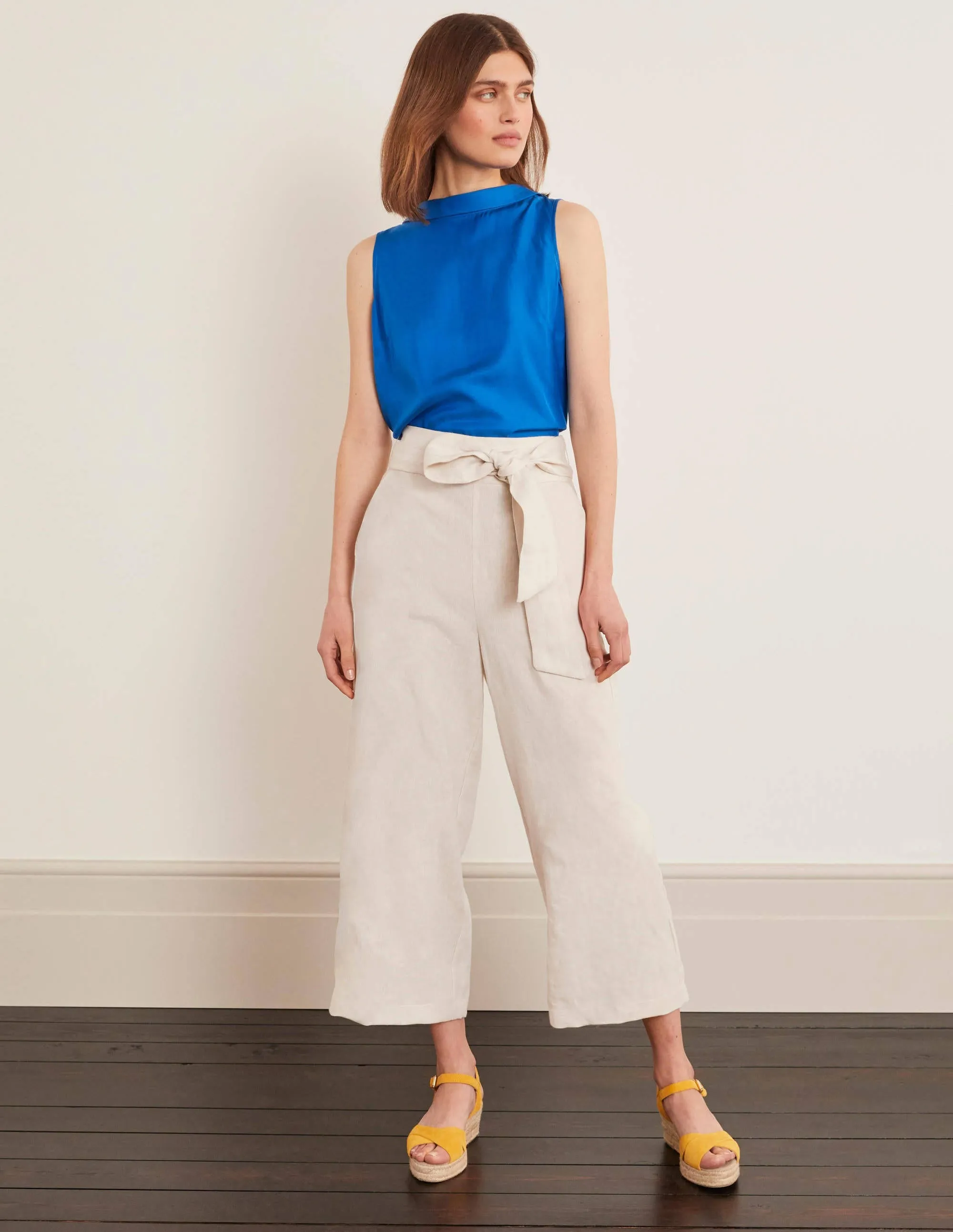Weymouth Trousers-natural tonic linen