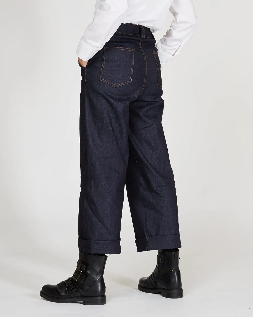 Wide Leg Denim Pant