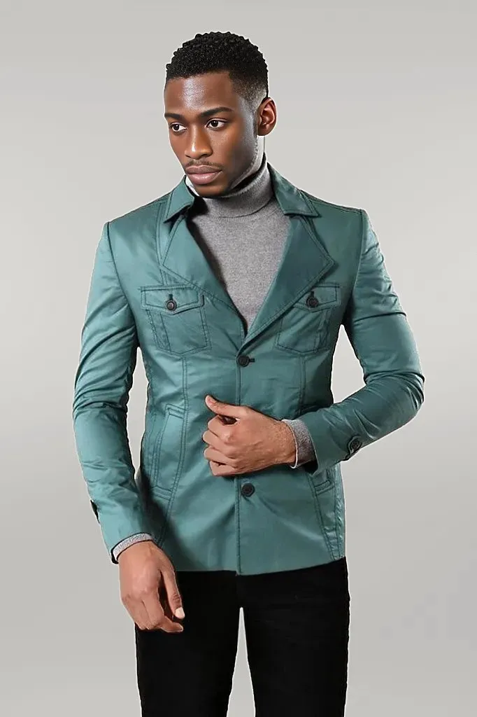 WSS Green Cotton Trench Coat  - Singen
